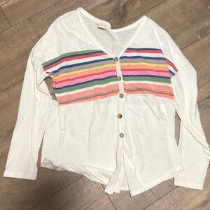 143 Story by Line Up 
Striped long-sleeve top